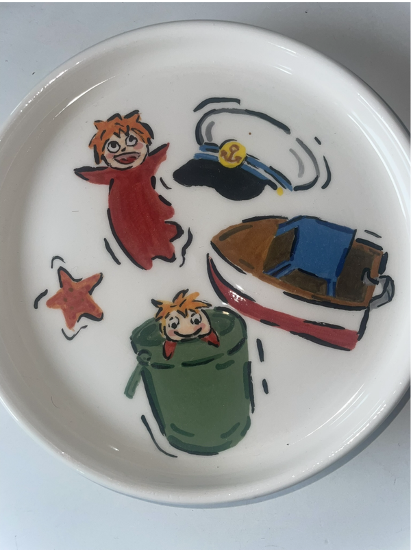 Piattino Ponyo Sulla Scogliera