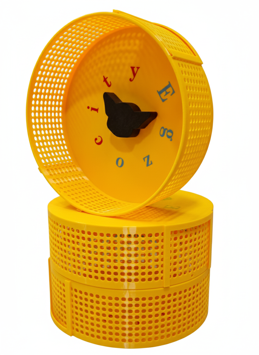 Kołowrotek 30 cm 12 cali żółty