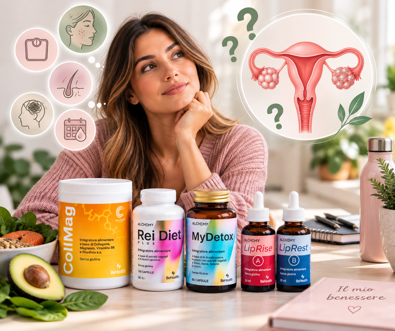 PCOS e magnesio: integratori e micronutrizione personalizzata per sindrome dell’ovaio policistico, insulino-resistenza, metabolismo e benessere femminile.