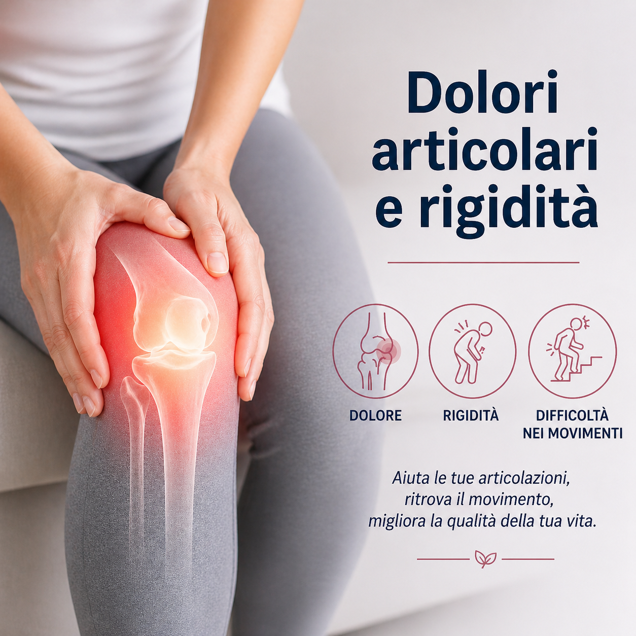 Integratore Supreme Ossa e Articolazioni con collagene per ridurre dolori articolari, rigidità e supportare la mobilità di ossa e cartilagini.