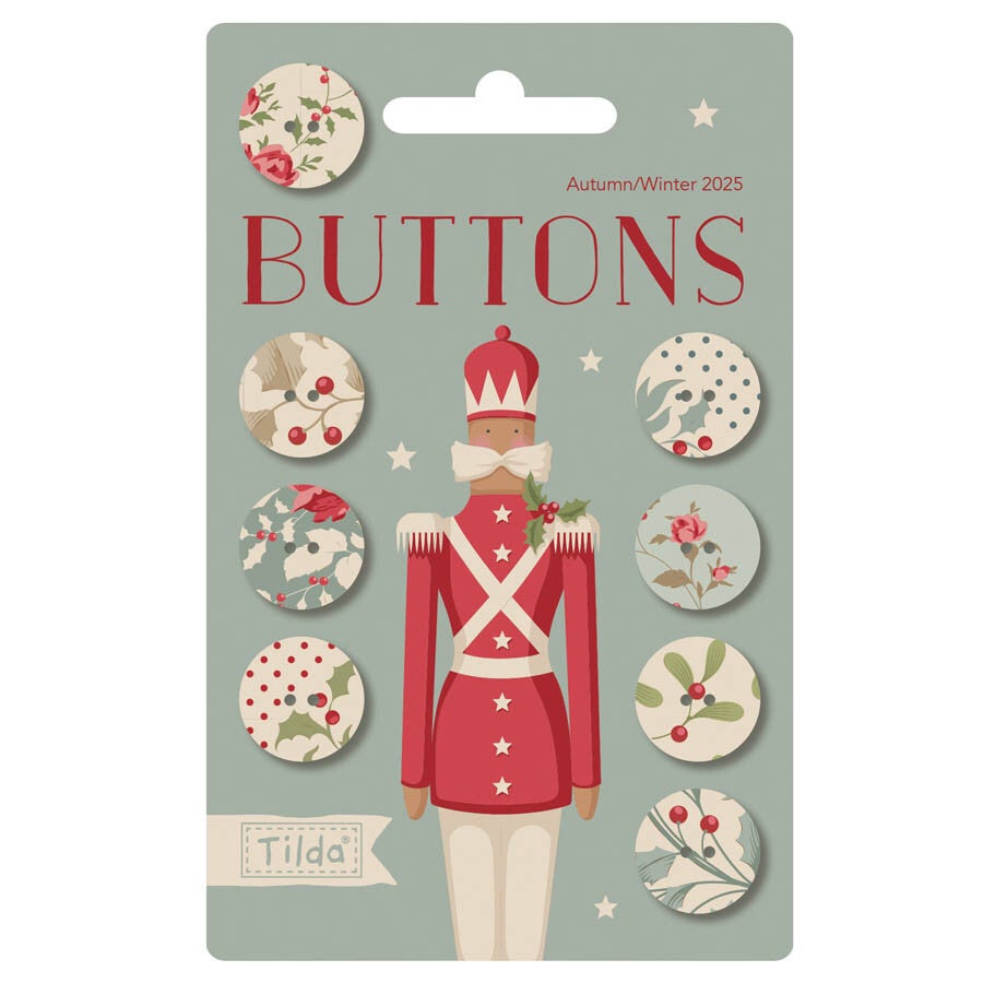 Buttons 16mm Merry Little Christmas