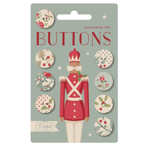 Buttons 16mm Merry Little Christmas