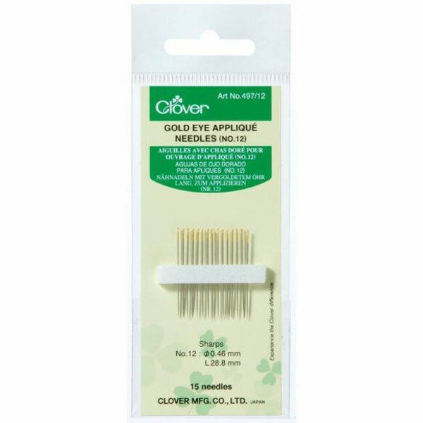 CLOVER APPLICATIE NAALDEN GOUDEN OOG NR.12