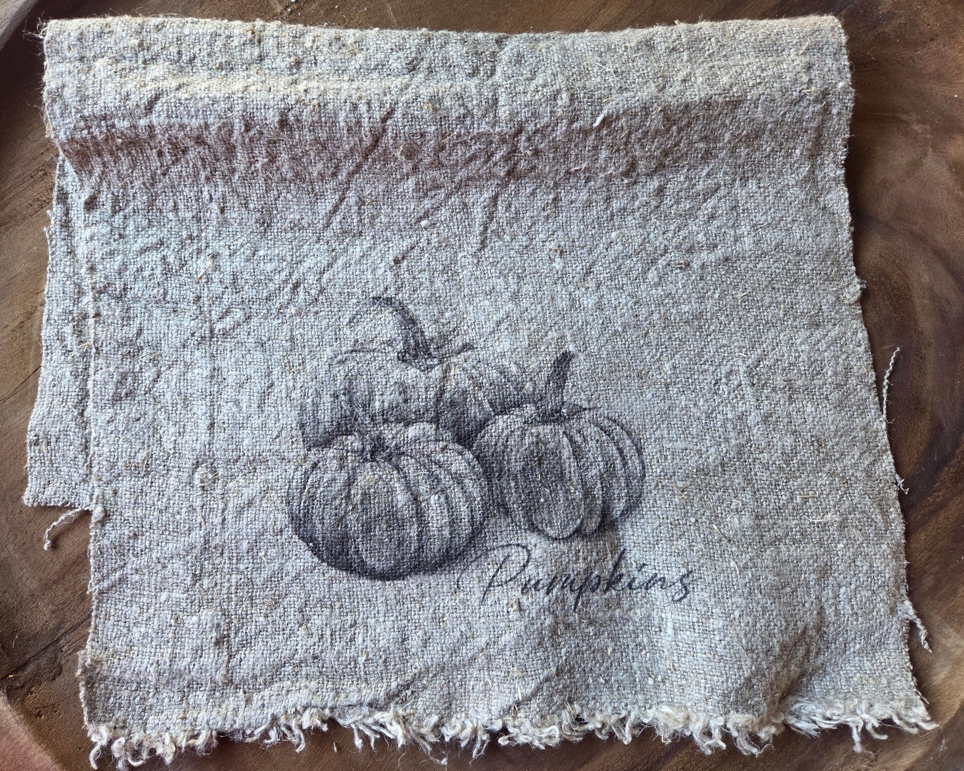 Shabbydoek met pompoenen