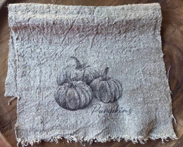Shabbydoek met pompoenen