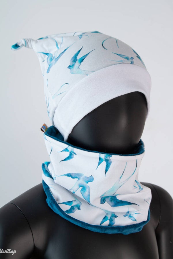 Ensemble bonnet + snood