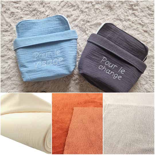 Kit lingettes lavables