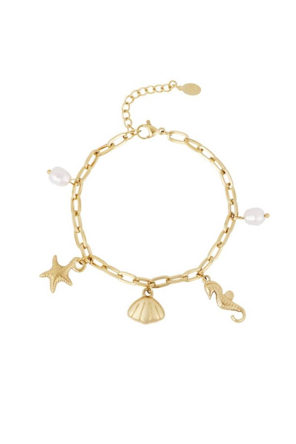 Armband strand bedels - Gold kleur