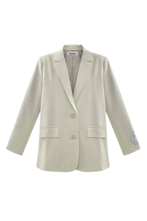Blazer show your colorful smile - Beige