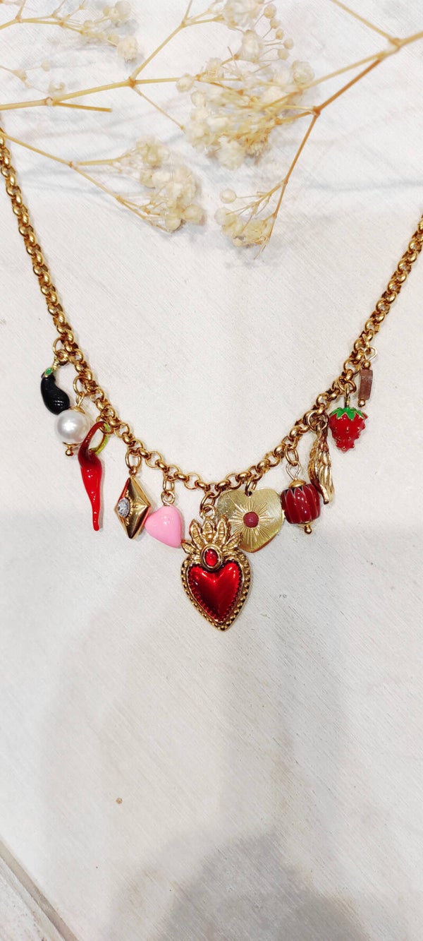 Ketting Red Beauty – Goud