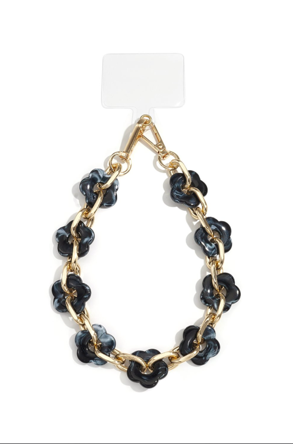 The Floral Telefoonkoord - Zwart