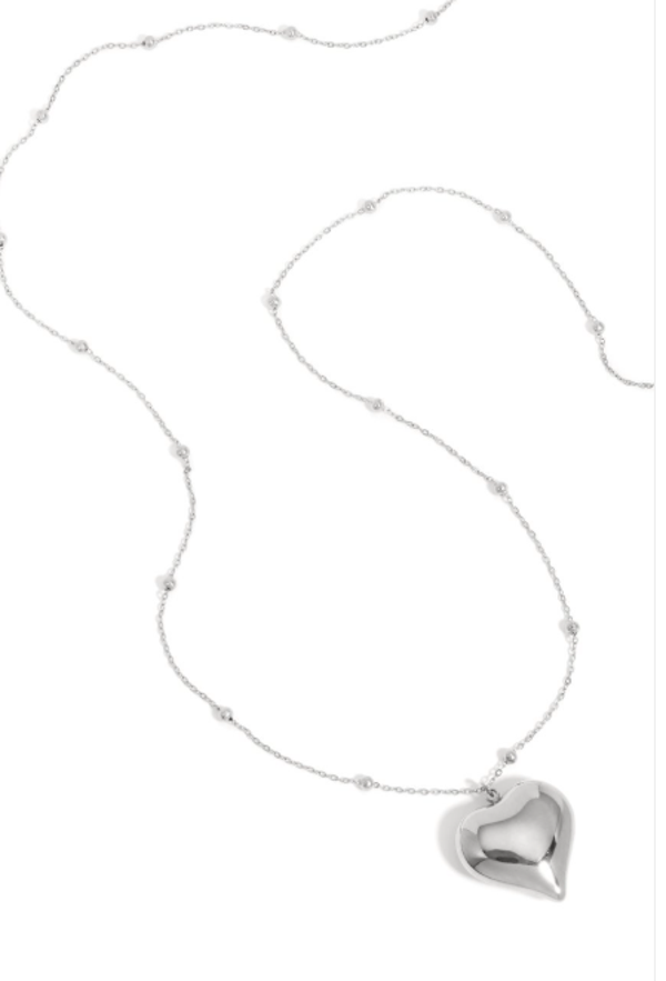 Long Heart Ketting – Zilver