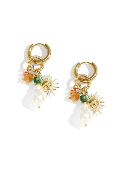 Oorbellen met Zon – Goud