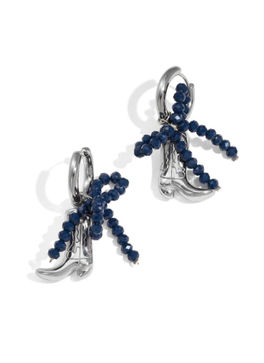 Oorbellen met Strik, Knoop & Laarzen – Zilver