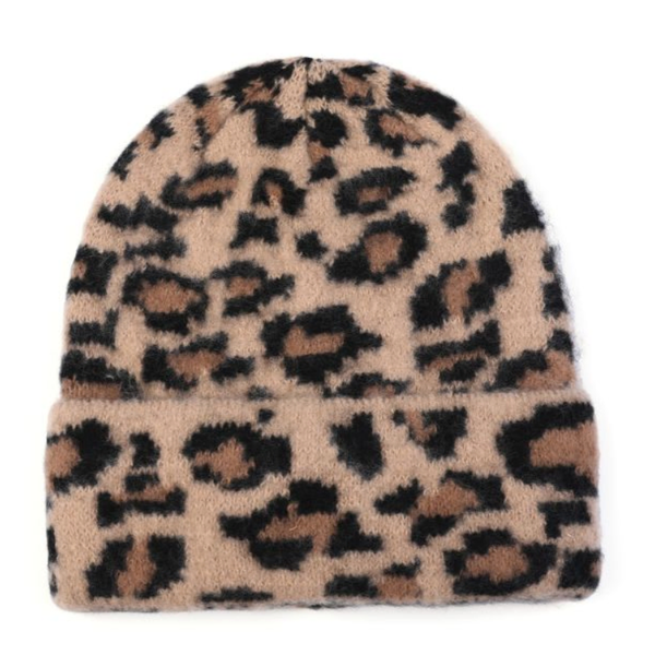 Leopard Winter Muts – CAMEL