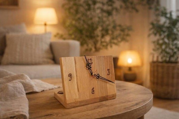 Holz-Uhr, Buchenleimholz
