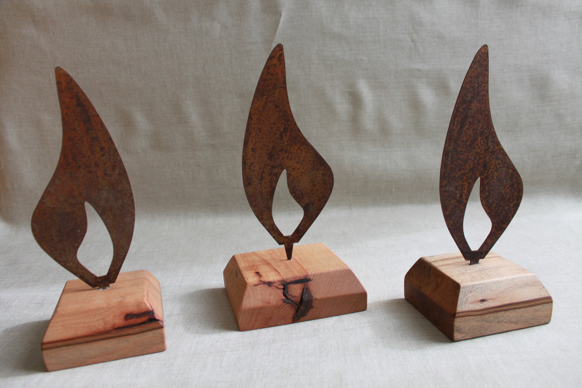 Set Holz-Flamme Buche