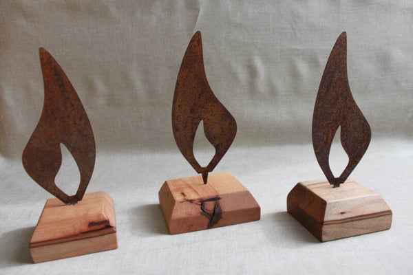 Set Holz-Flamme Buche