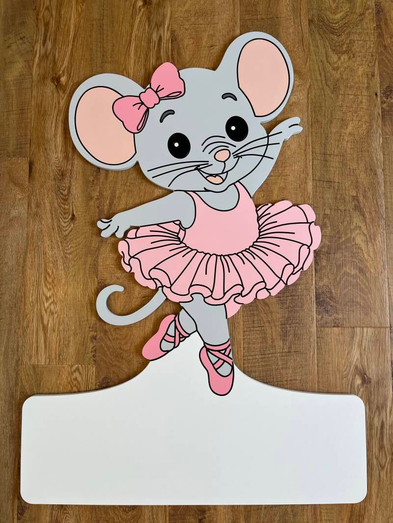 Geburtstafel Ballerina Maus