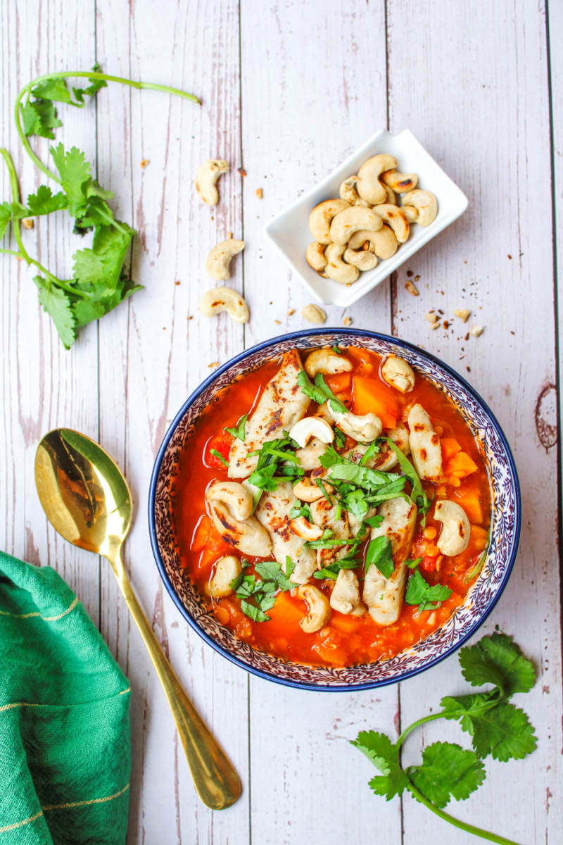 Food-Fotografie: Rotes Linsencurry