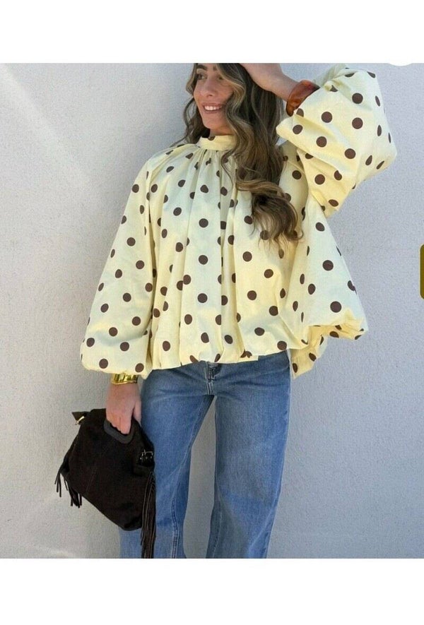 Angesagte Damenbluse - Oversize 38/44