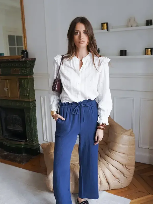 Leicht fließende Hose Tanya - In April 1986 - 100% Baumwolle