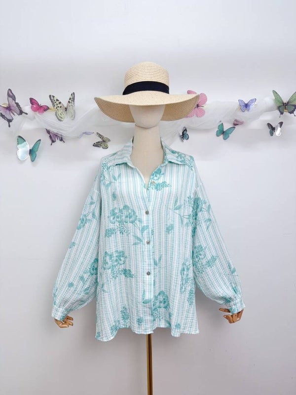 Baumwollbluse verschiedene Farben