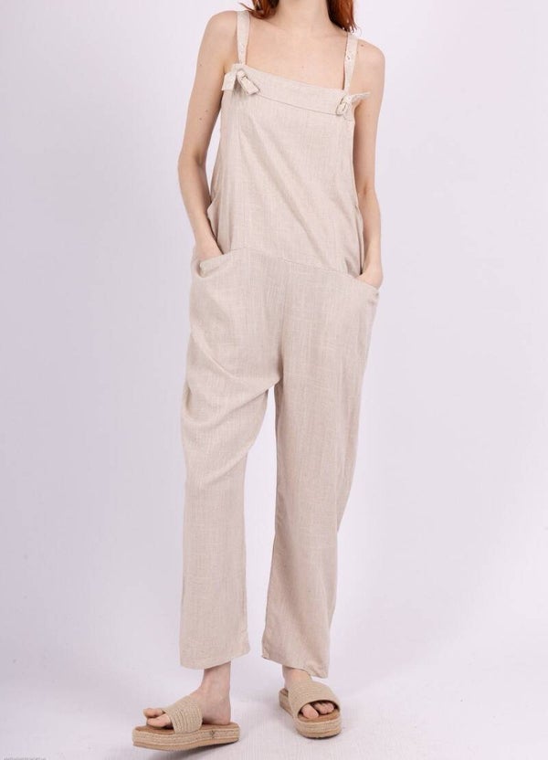 Jumpsuit beige - Einheitsgröße 36 42