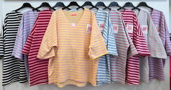 Smiley T-Shirt gestreift