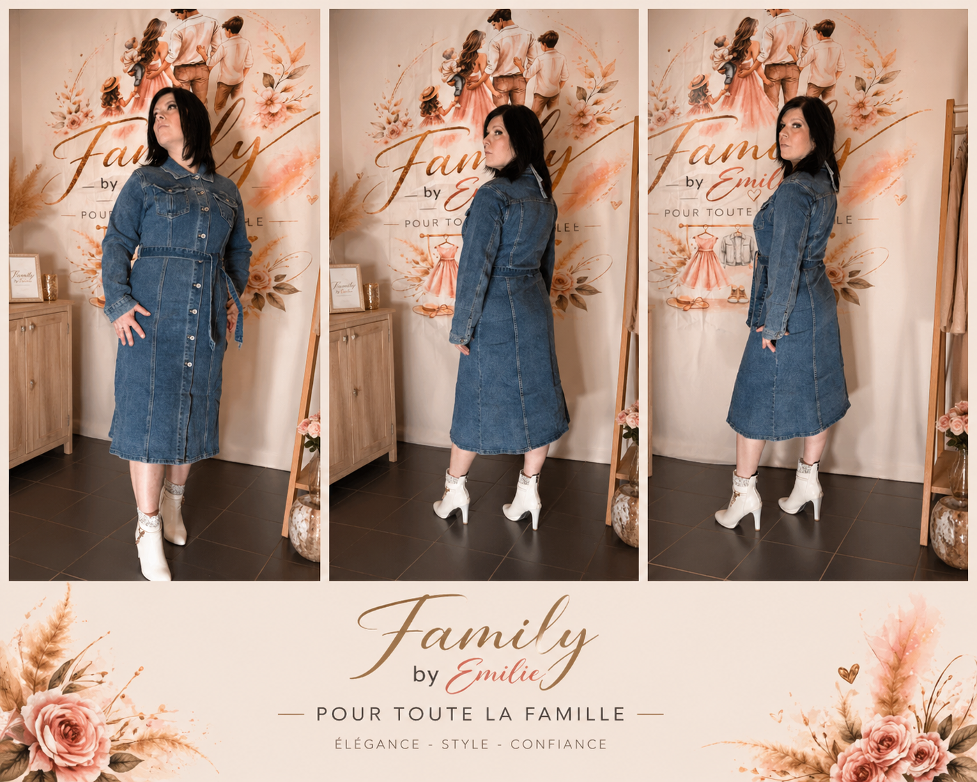 Robe en jeans