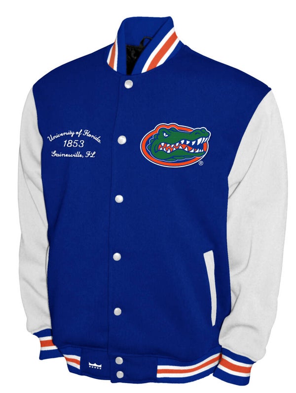 Florida Gators Franchise Club Fleece Varsity Full-Snap Jacket - Royal