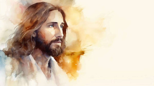 Watercolor Painting of Jesus