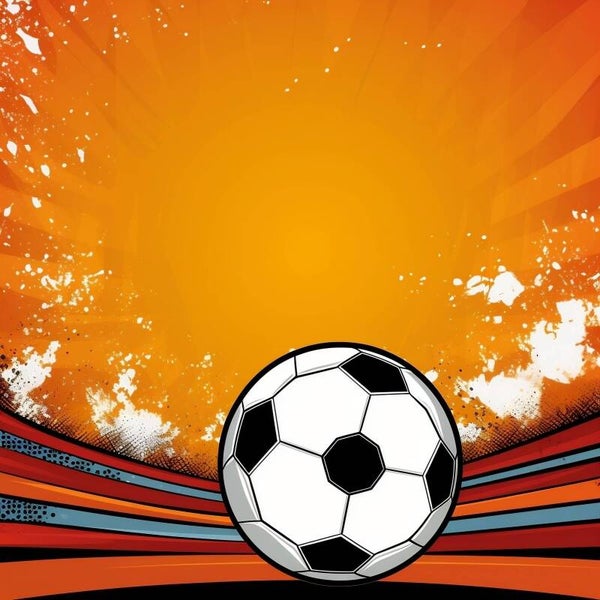 Soccer Ball with Graffiti Background