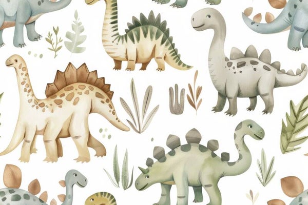 Cute Dinosaur Seamless Pattern