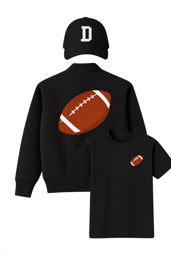 Digitized Logo Cap Jacket Back Left Chest