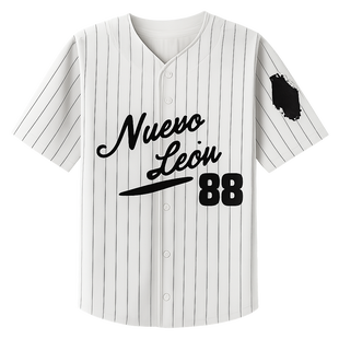 Black White Stripe Baseball Jersey