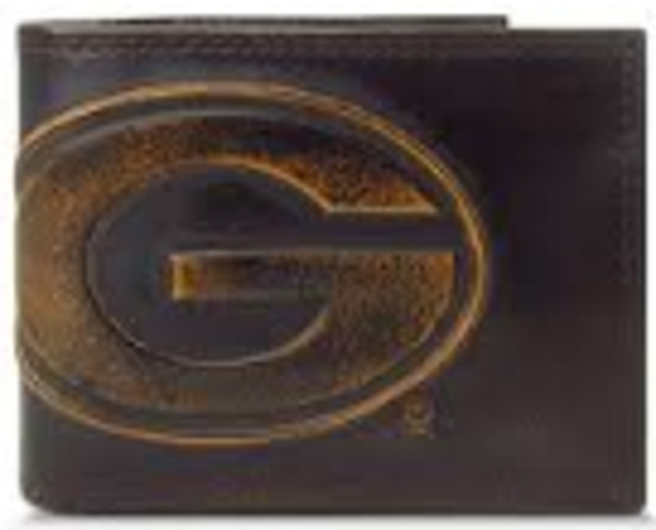 Georgia Bulldogs Burnished Leather Bifold Wallet