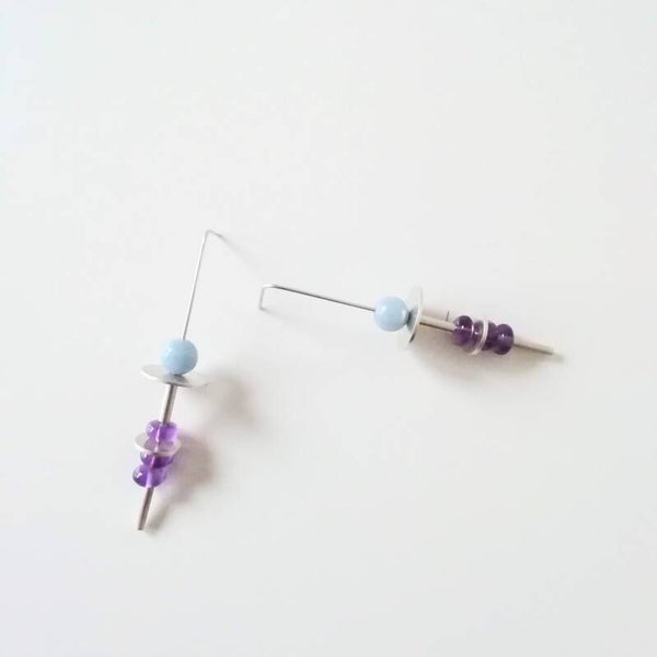 SOTTSASS oorringen amethyst en angeliet