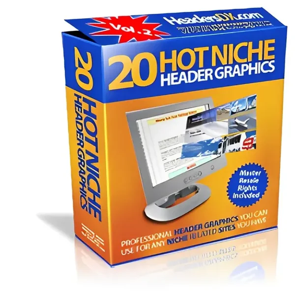 20 Hot Niche Header Graphics - License: MRR