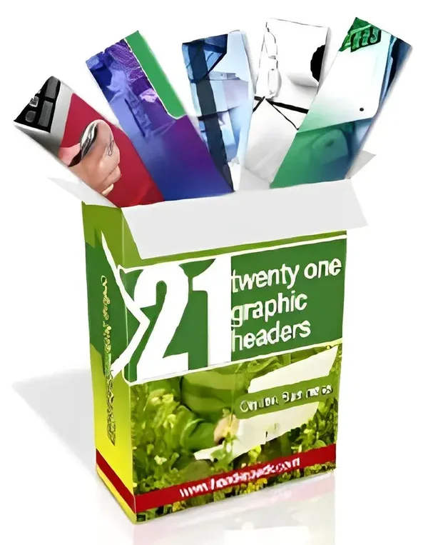 21 Graphic Headers Package - License: MRR