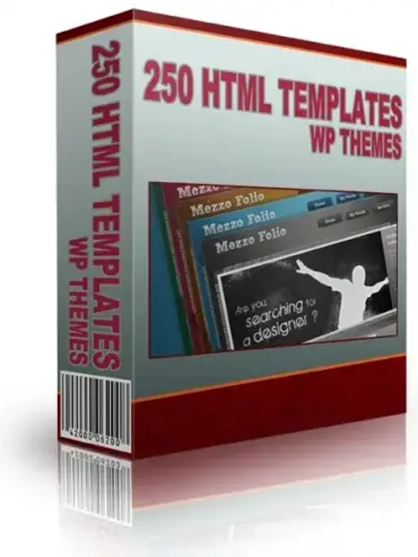 250 HTML Templates WP Themes and Graphics - License: MRR + Sales Page