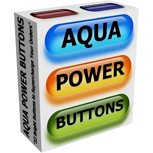 Aqua Power Buttons - License: PLR