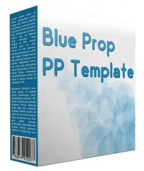 Blue Prop Multipurpose Powerpoint Template - License: PUR