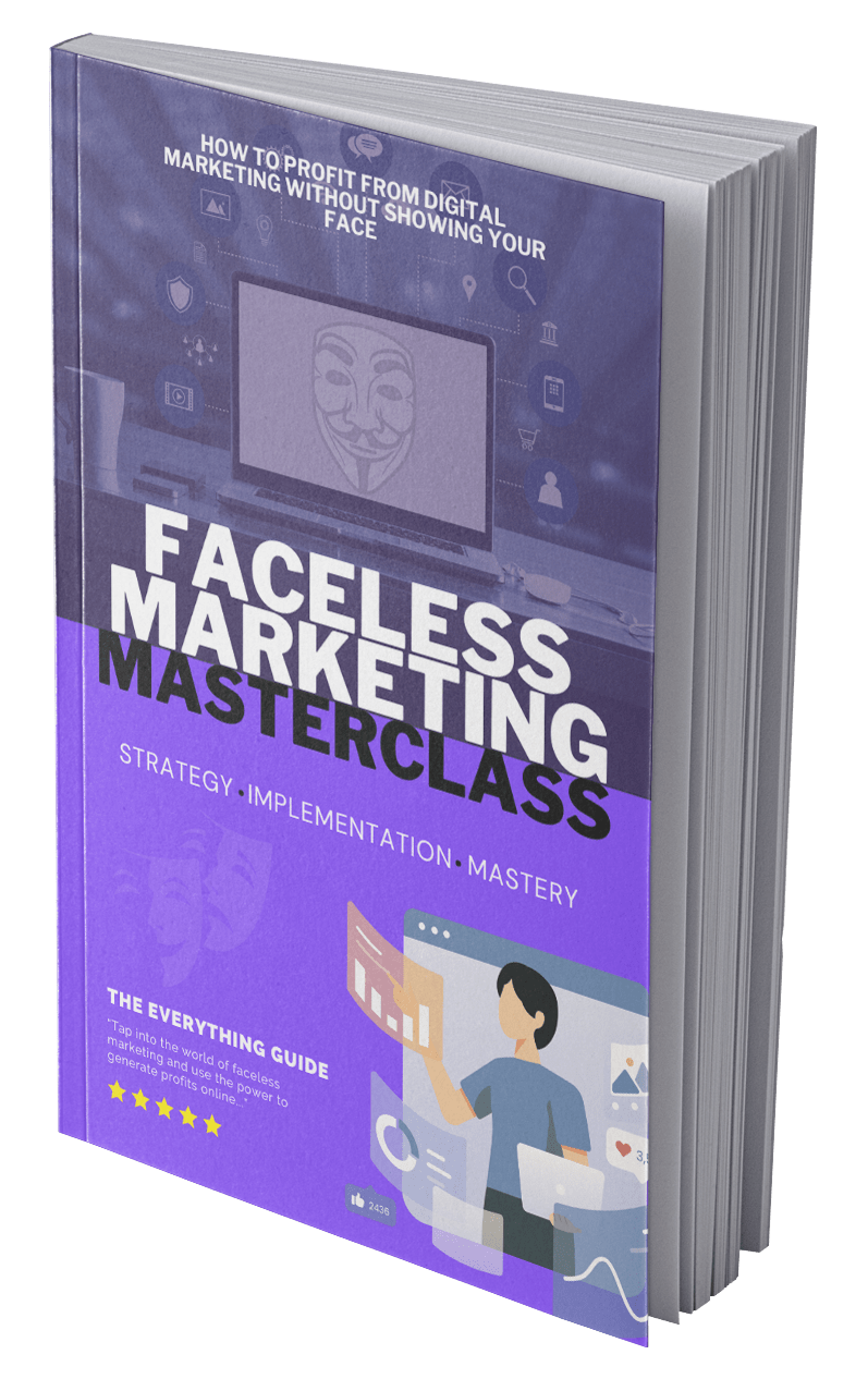 eBook Faceless Marketing Masterclass - License: PLR + Sales Page