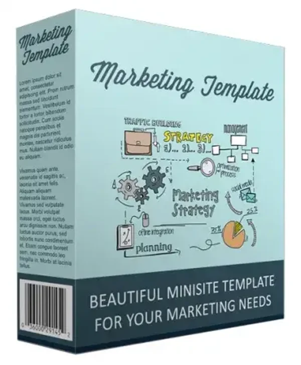 Marketing Minisite Template V111016 - License: PLR