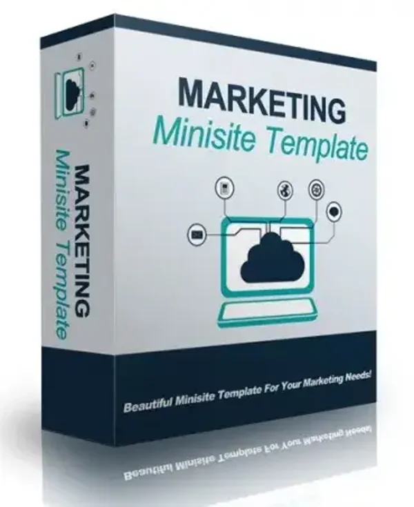 Marketing Minisite Template V91416 - License: PLR + Sakes Page