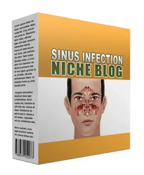 New Sinus Infection Flipping Niche Blog - License: PUR