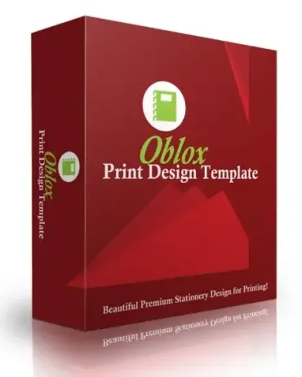 Oblox Print Design Template - License: PUR