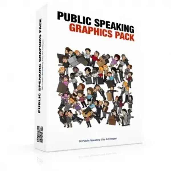 Public Speaking Graphics Pack 50 PNG+PDF Files - License: PUR