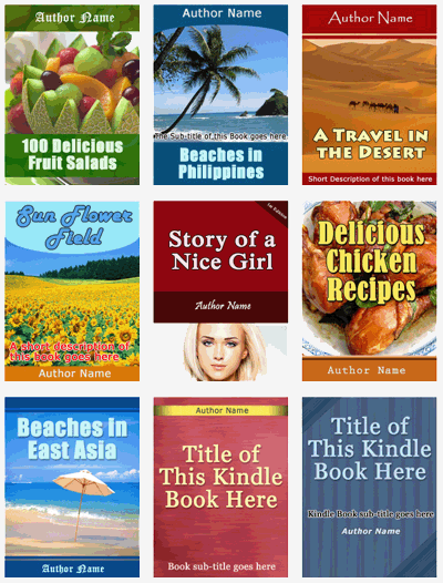 Kindle Cover Templates Photoshop Files - License: MRR + Sales Page